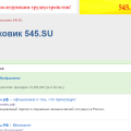 Отзыв о поисковике 545.su