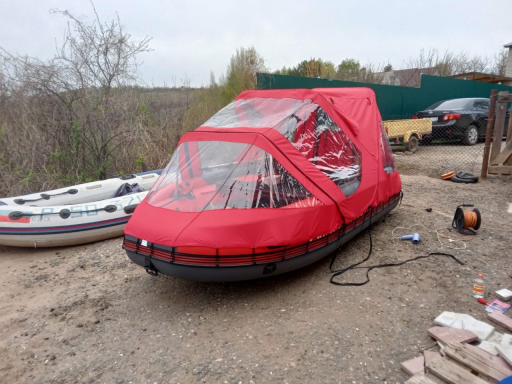 На Волне - Комбинированый тент на лодку SKAT TRITON 370NDFi