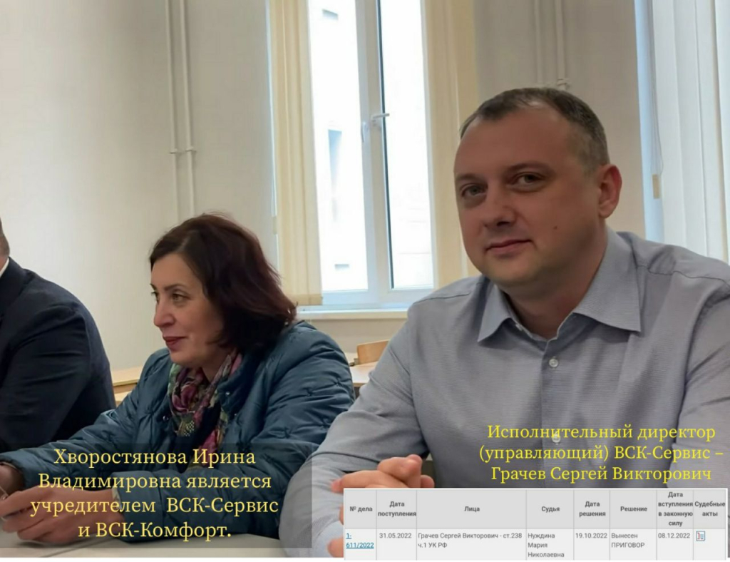 ООО «ВСК-Комфорт» - ВСК-Комфорт работают осуждённые сотрудники.