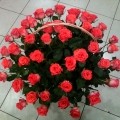 Заказывала недавно цветочную корзину на юбилей маме. Осталась довольна работой...
